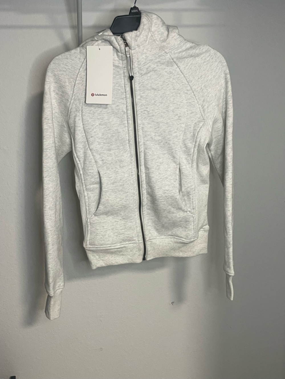 Lululemon Light Gray Full-Zip Hoodie